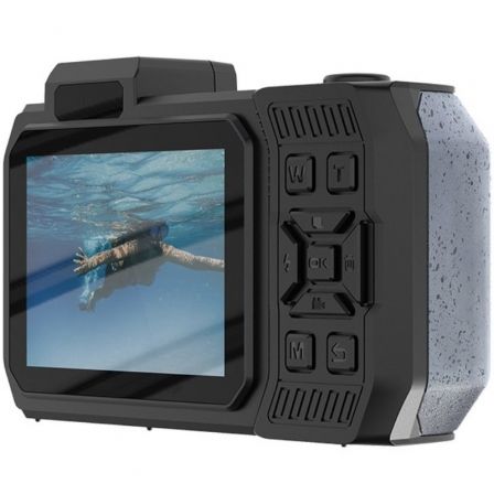 AgfaPhoto Realishot WP9500 - Cámara Sumergible 5K Ultra HD 24 MP, CMOS, LCD 2.9", Zoom Digital 18x, Resiste Agua 3 m, Color Negro